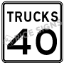 Truck Speed Limit Signs