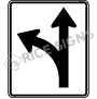 Optional Movement Left Or Straight Signs