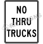 No Thru Trucks Signs