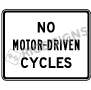 No Motor-driven Cycles Signs