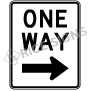 One Way Right Signs