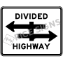 Divided Highway Signs