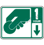 One Hour Pay Parking Signs