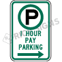 Hour Pay Parking Signs