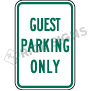 Guest Parking Only Signs