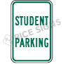 Student parking signs