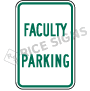 Faculty Parking Signs