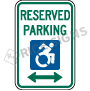 Reserved Parking Accessible Symbol Signs