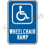 Handicap Wheelchair Ramp Signs