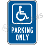 Handicap Parking Only Signs