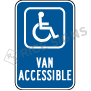 Handicapped Van Accessible Parking Signs