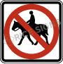 No Horse Riding Signs