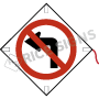 No Left Turn Roll-Up Signs