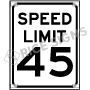 Speed Limit (Only Works With RU5000 or RU6000 Stand) Roll-Up Signs