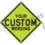 Custom Wording - Lime Roll-Up Signs