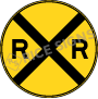 Railroad Crossing Advance Warning Signs