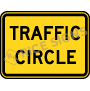 Traffic Circle Signs
