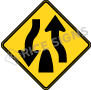 Divided Highway Ends Signs