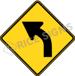 Curve Left Signs