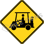 Golf Cart Sign