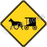 Horse-drawn Vehicle Sign