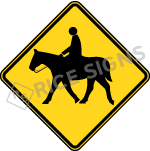 Equestrian Horseback Sign