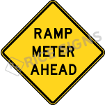 Ramp Meter Ahead Sign