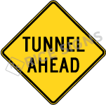 Tunnel Ahead Sign