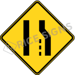 Right Lane Ends Symbol Sign