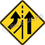 Added Lane Left Sign