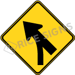Entering Roadway Merge Sign