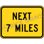 Next Custom Miles Sign