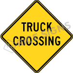 Truck Crossing Sign