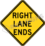 Right Lane Ends